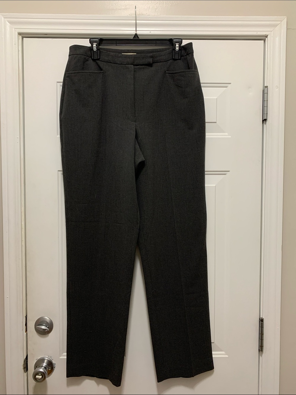 3/$15 Apostrophe Size 14 Long Gray Straight-Leg Dress Pants